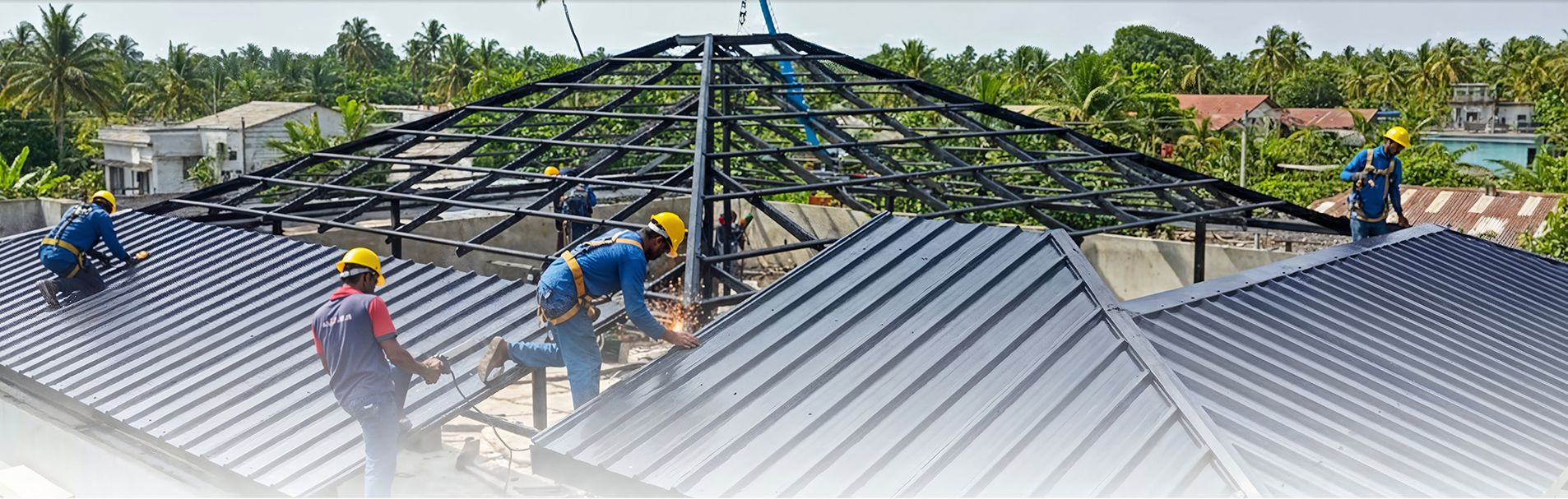 Rooftop Covering Background